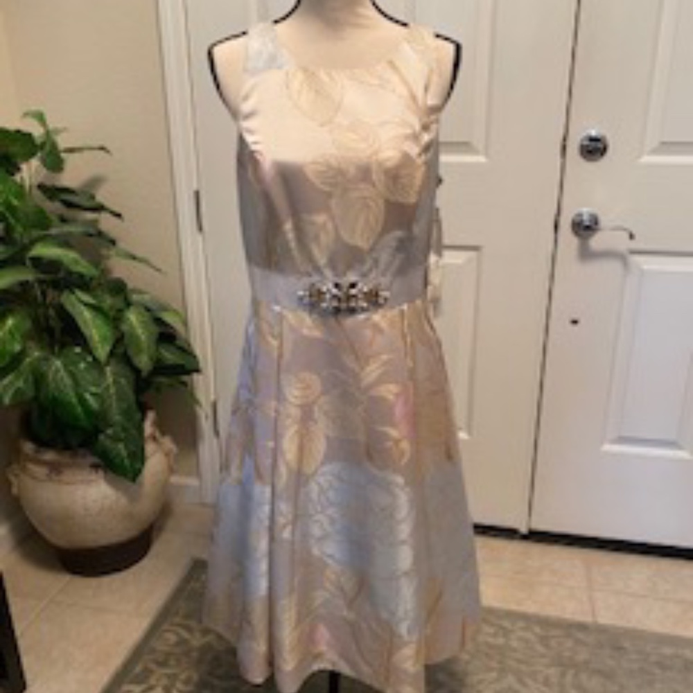 Midi flare cocktail dress